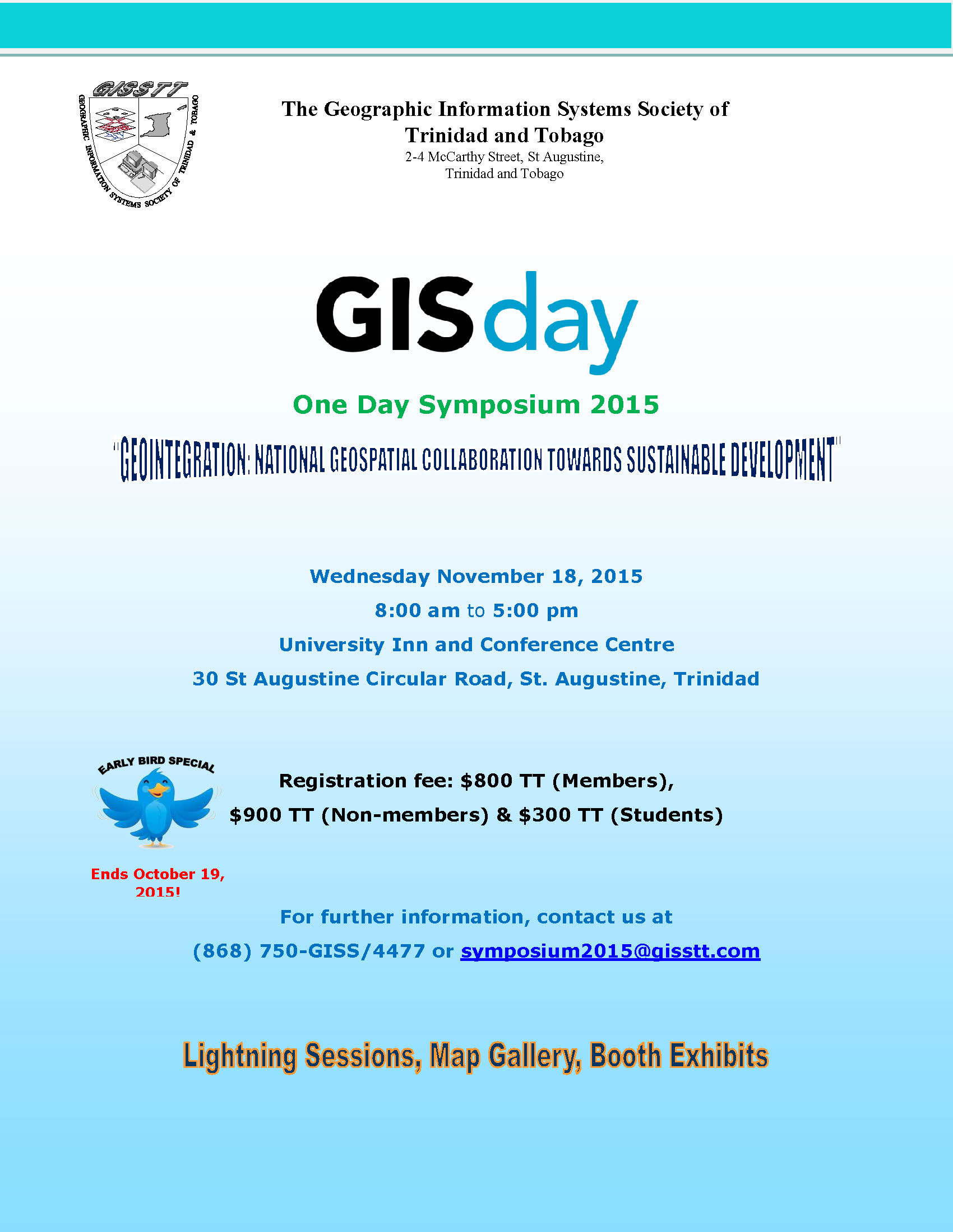2015 GISSTT One Day Symposium Flyer